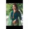 Prachi Desai Tv Actress Teal Blue Color Satin Georgette Party Salwar Kameez - 59118492