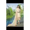 Prachi Desai Tv Actress Cream Color Satin Georgette Party Salwar Kameez - 59118493