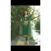 Prachi Desai Tv Actress Green Color Satin Georgette Party Salwar Kameez - 59118495