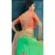 Green Color Art Silk Designer Wear Girl Lehenga Choli - 56395626