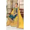 Green Color Faux Georgette Straight Cut Sharara Suit - 404248806