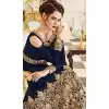 Blue Color Georgette Floor Length Abaya Style Anarkali Salwar Kameez - 3322881