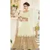 White Color Georgette Floor Length Abaya Style Anarkali Salwar Kameez - 3322887