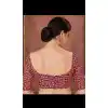 Designer Maroon Color Two Ton Silk Neck Readymade Blouse - 3553113