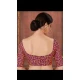 Designer Maroon Color Two Ton Silk Neck Readymade Blouse - 3553113