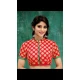 Designer Red Color Two Ton Silk Neck Readymade Blouse - 3553119