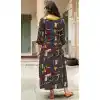 Yellow Color Heavy Rayon Exclusive Party Ready Made Printed Kurti - 399848202