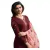 Bollywood Tv Star Prachi Desai in Maroon Color Crepe Salwar Kameez - 59428819