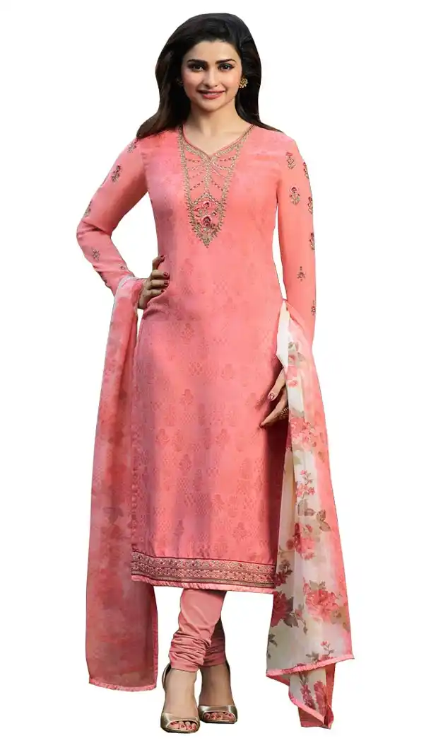 Bollywood Tv Star Prachi Desai in Pink Color Crepe Salwar Kameez - 59428822