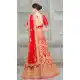 Ethnic Red Color Satin Embroidery Designer Girls Lehenga Choli - 403748770