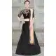 Charming Black Color Velvet Embroidery Designer Girls Lehenga Choli - 403748772