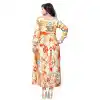 Dazzling Diva Orange Color Rayon Party Wear Readymade Kurti - 394447563