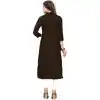 Ravishing Brown Color Rayon Party Wear Readymade Kurti - 394447568