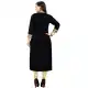 Alluring Black Color Rayon Party Wear Readymade Short Kurti - 394447577