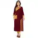 Tranquil Maroon Color Rayon Party Wear Readymade Long Kurti - 394447583