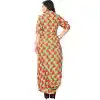 Luscious Multi Color Rayon Party Wear Readymade Long Kurti - 394447584