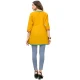 Enigmatic Musterd Yellow Color Cotton Party Wear Readymade Short Kurti - 394447590