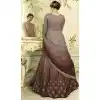 Prachi Desai Floor Length Designer Pakistani Abaya Salwar Kameez in Mauve and Brown - 59579009
