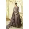 Prachi Desai Floor Length Designer Pakistani Abaya Salwar Kameez in Mauve and Brown - 59579009