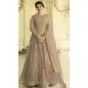 Prachi Desai Floor Length Designer Pakistani Abaya Salwar Kameez in Sand Grey - 59579011