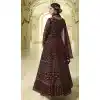 Prachi Desai Floor Length Designer Pakistani Abaya Salwar Kameez in Maroon - 59579014