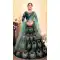 Fascinating Teal Green Color Satin Resham Embroidery Wedding Lehenga Choli - 59518930