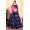 Enigmatic Blue Color Satin Resham Embroidery Wedding Lehenga Choli - 59518935