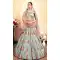 Classy Alluring Steel Blue Color Satin Resham Embroidery Wedding Lehenga Choli - 59518937