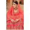 Dark Pink Color Satin Silk Embroidery Traditional Lehengas Choli For Women - 59528951