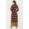 Charming Coffee Color Rayon Party Wear Ready Made Kurtis For Girls - 404548829