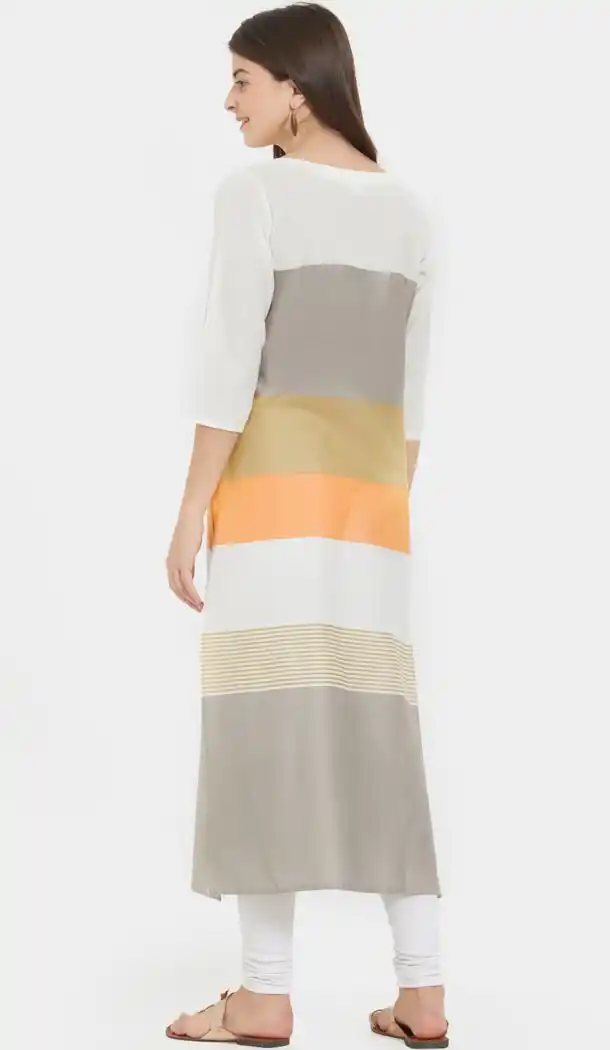 Fancy Multi Color Cotton Party Wear Ready Made Kurtis For Girls - 404548832