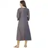 Dazzling Gray Color Rayon Party Wear Ready Made Kurtis For Girls - 404548839