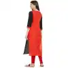 Marvelous Multi Color Slub Cotton Party Wear Ready Made Kurtis For Girls - 404548841