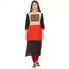 Marvelous Multi Color Slub Cotton Party Wear Ready Made Kurtis For Girls - 404548841
