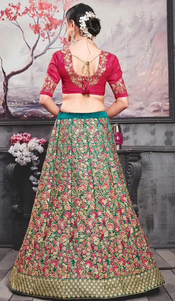 Red Color Thai Silk Traditional Designer Lehenga Choli - 409649585