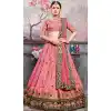 Pink Color Banarasi Silk Traditional Designer Lehenga Choli - 409649587