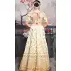 White Color Phantom Silk Traditional Designer Lehenga Choli - 409649588