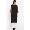 Ethnic Black Color Cotton Party Wear Plus Size Salwar Kameez