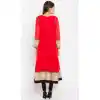 Gleaming Red Color Faux Georgette Party Wear Plus Size Salwar Kameez
