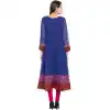 Chic Blue Color Faux Georgette Party Wear Plus Size Salwar Kameez
