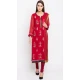 Gorgeous Red Color Faux Georgette Party Wear Plus Size Salwar Kameez - 412750310