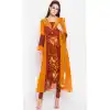 Mustard Color Faux Georgette Party Wear Plus Size Salwar Kameez