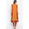 Classy Mustard Color Faux Georgette Party Wear Plus Size Salwar Kameez