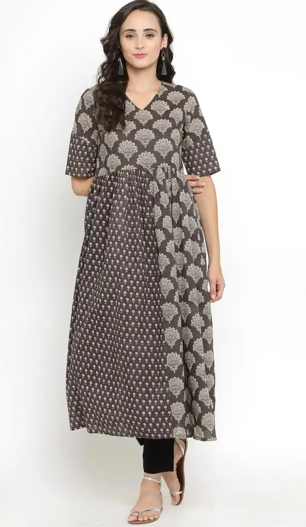 Marvelous Multi Color Pure Cotton Party Wear Style Readymade Kurti - 410949769