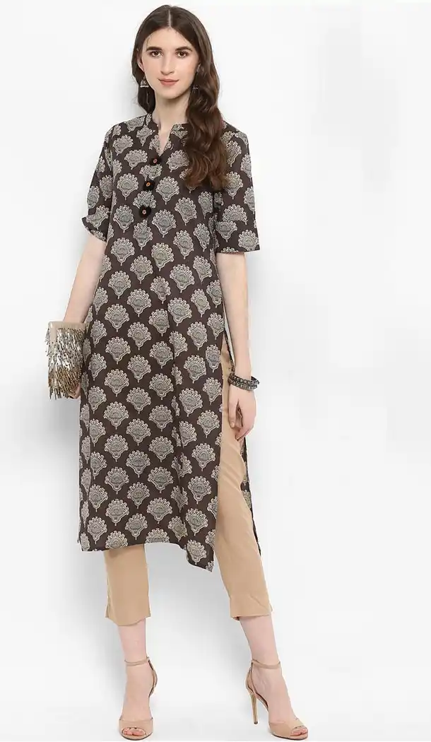 Ravishing Multi Color Pure Cotton Party Wear Style Readymade Kurti - 410949772