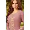 Mistyrose Color Soft Georgette Knee Length Party Wear Salwar Kameez