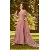 Mistyrose Color Soft Georgette Knee Length Party Wear Salwar Kameez