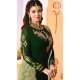 Dark Green Color Georgette Bollywood Celebrity Aysha Takia Salwar Kameez - 417450887