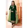 Dark Green Color Georgette Bollywood Celebrity Aysha Takia Salwar Kameez