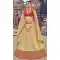 Beige Color Jacquard Net Wedding and Sangeet Ceremony Lehenga Choli - 416650822